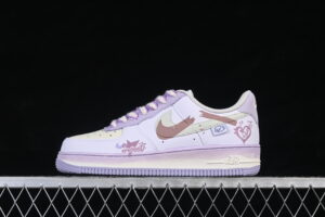Nike Air Force 1'07 Low "Pastel Candy Doodle" Air Force 1 Low Top Casual Skate Shoes Graffiti Hand Painted FB1839-321