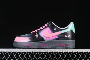 Nike Air Force 1'07 Low "Pink Electric Spider Shadow" Pink Air Force 1 Low Top Casual Skate Shoes Graffiti Hand Painted YD2425-011