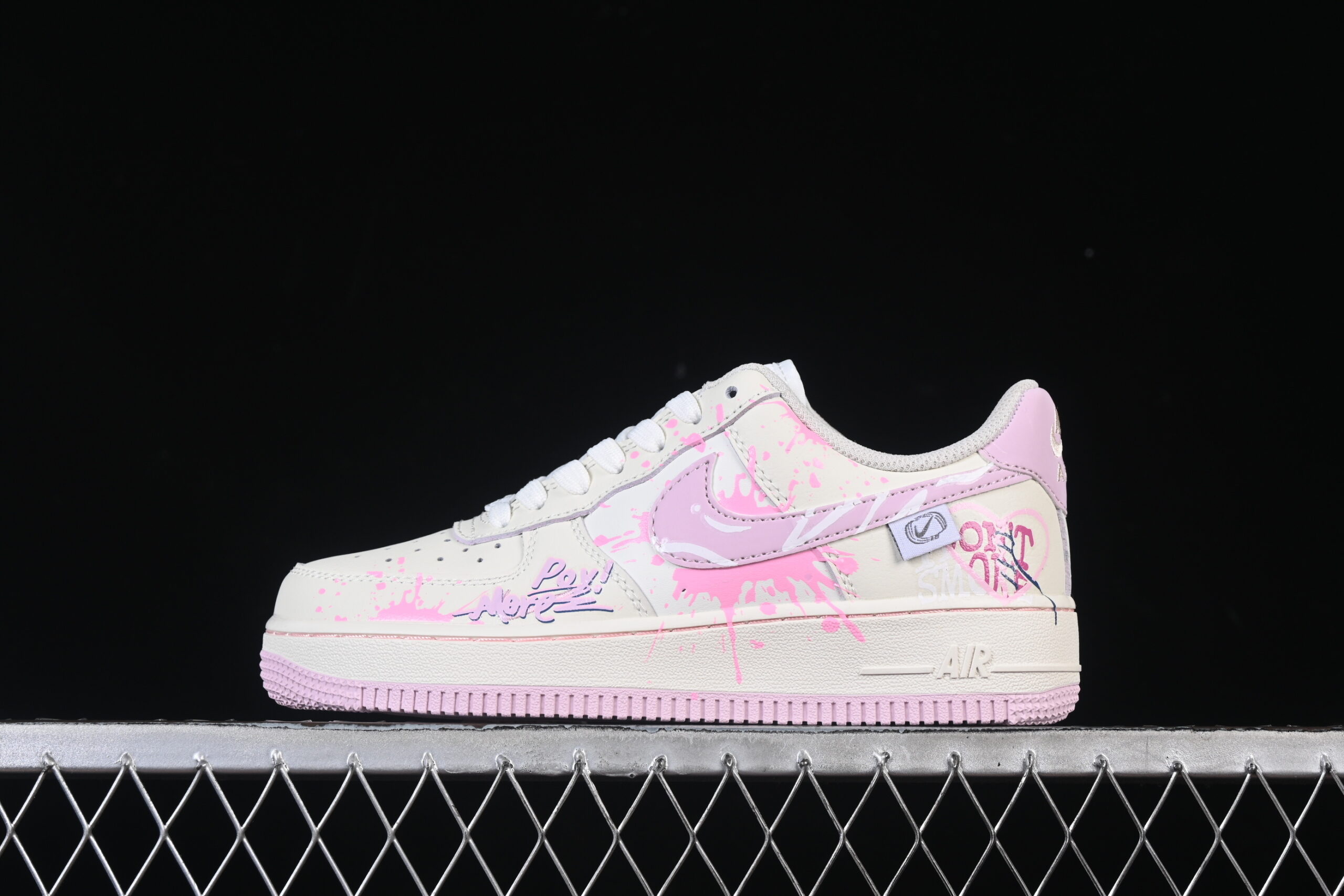 Nike Air Force 1'07 Low "Purple Pink Sweet Painting" Purple Pink Air Force 1 Low Top Casual Skate Shoes Graffiti Hand Painted FB1839-122