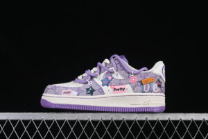 Nike Air Force 1'07 Low "Purple Star" Purple Air Force 1 Low Top Casual Skate Shoes Custom BD7700-220