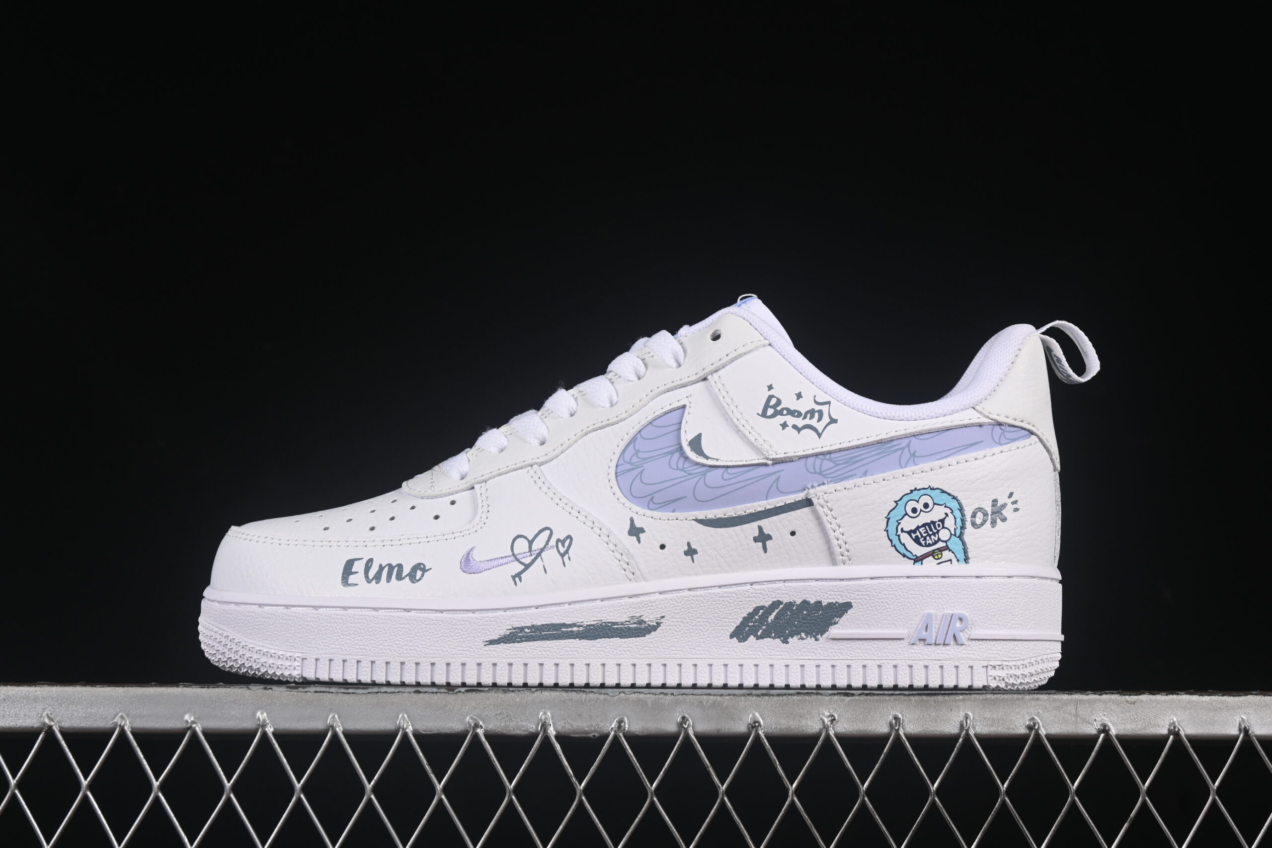 Nike Air Force 1'07 Low "Sesame Street" Air Force 1 Low Top Casual Skate Shoes Custom FB8971-080