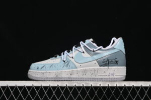 Nike Air Force 1'07 Low "Starry Sky Trajectory" Air Force 1 Casual Skate Shoes Custom Graffiti Hand Painted CW1888-006