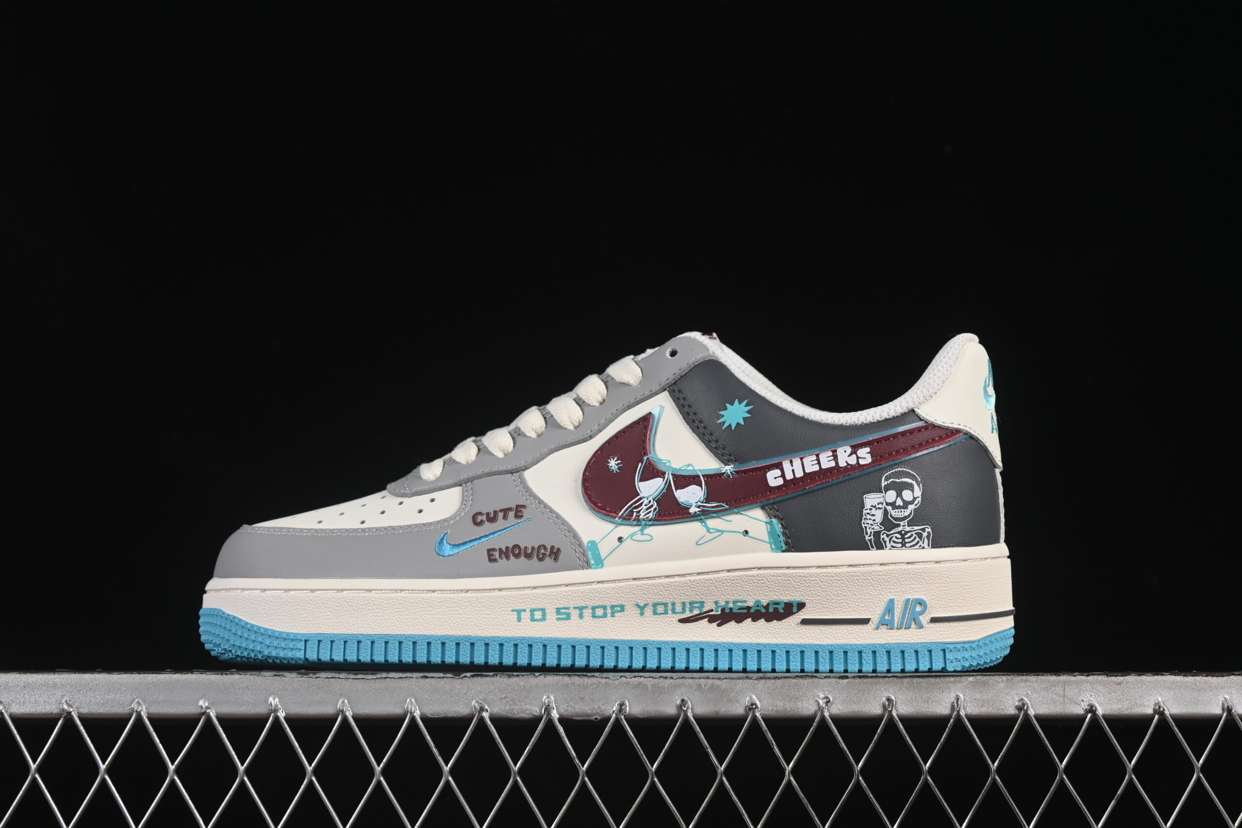 Nike Air Force 1'07 Low "Stop Drinking" Air Force 1 Low Top Casual Sports Skate Shoes LJ2288-666