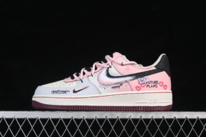 Nike Air Force 1'07 Low "Sweet & Cool Project" Air Force 1 Low Top Casual Skate Shoes Graffiti Hand Painted FB1839-125