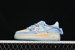 Nike Air Force 1'07 Low "Sweet Dream of Sea Salt" Air Force 1 Low Top Casual Skate Shoes Graffiti Hand Painted XL2332-555
