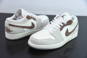 GAJH55423338 Nike Air Jordan 1 Jordan 1 Grey Low Top Culture Casual Sports Skate Shoes HF1567-200