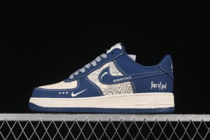 Nike Air Force 1'07 Low FOG Collaboration Cream Blue Air Force 1 Low Top Casual Skate Shoes KK1988-079