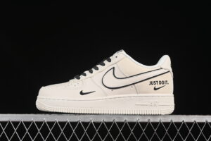 Nike Air Force 1'07 Low Justdoit Grey Blue Air Force 1 Low Top Casual Skate Shoes CS5288-012