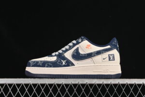 Nike Air Force 1'07 Low LV Collaboration Blue Air Force 1 Low Top Casual Skate Shoes YX5066-355