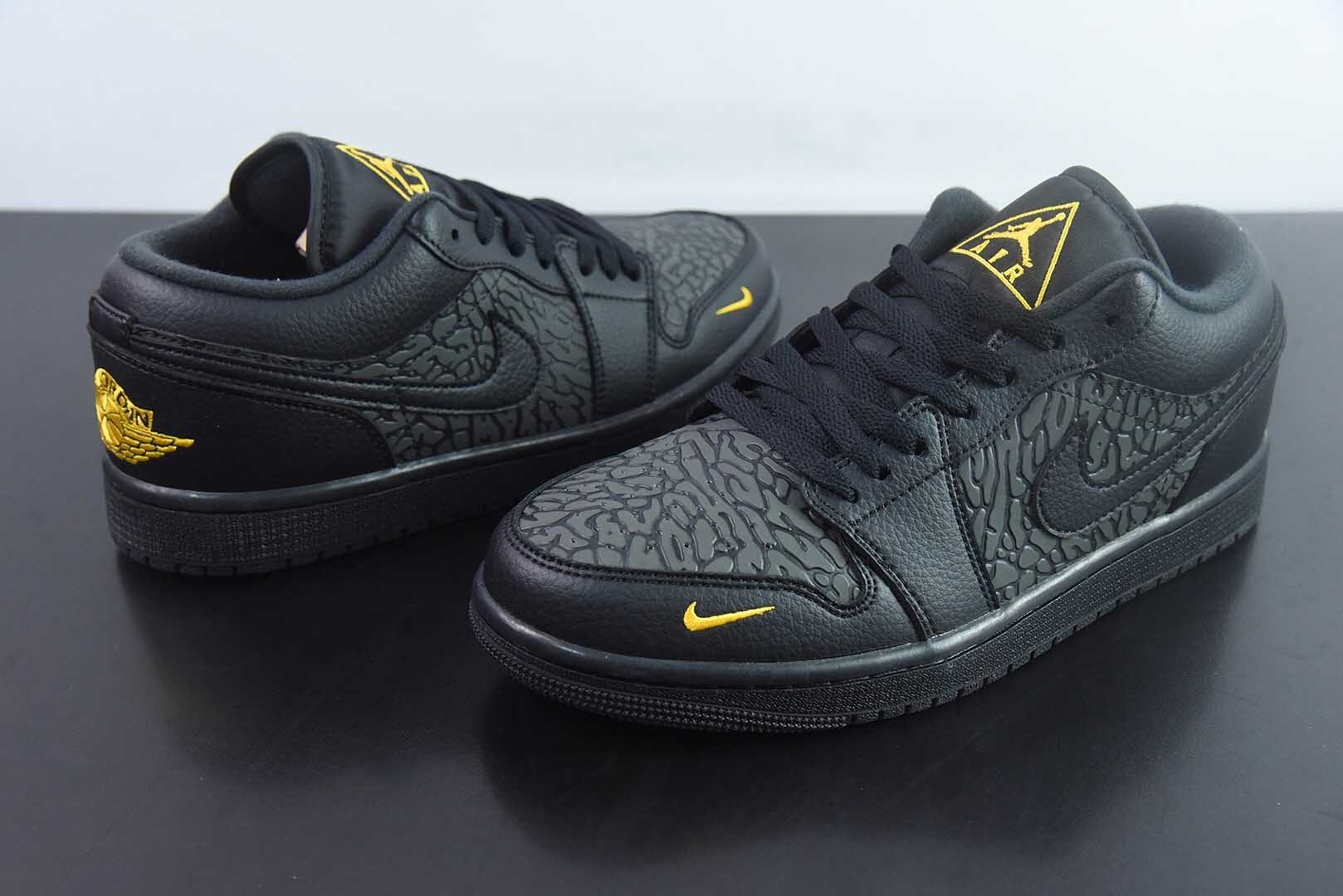 GND83892735 Nike Air Jordan 1 Black Jordan 1 Low Top Casual Skate Shoes IM6568 010