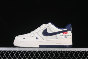 Nike Air Force 1'07 Low LV Collaboration Cream Blue Air Force 1 Low Top Casual Skate Shoes MZ9588-817