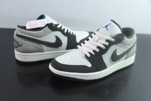 HLE23332035 Nike Air Jordan 1 OG Low Top Retro Basketball Shoes Grey IU2268 100