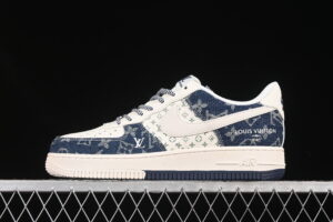 Nike Air Force 1'07 Low LV Collaboration Blue Air Force 1 Low Top Casual Skate Shoes YX5066-318