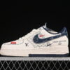 Nike Air Force 1'07 Low LV Collaboration Blue Air Force 1 Low Top Casual Skate Shoes YX5066-342