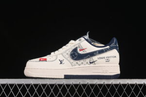 Nike Air Force 1'07 Low LV Collaboration Blue Air Force 1 Low Top Casual Skate Shoes YX5066-342