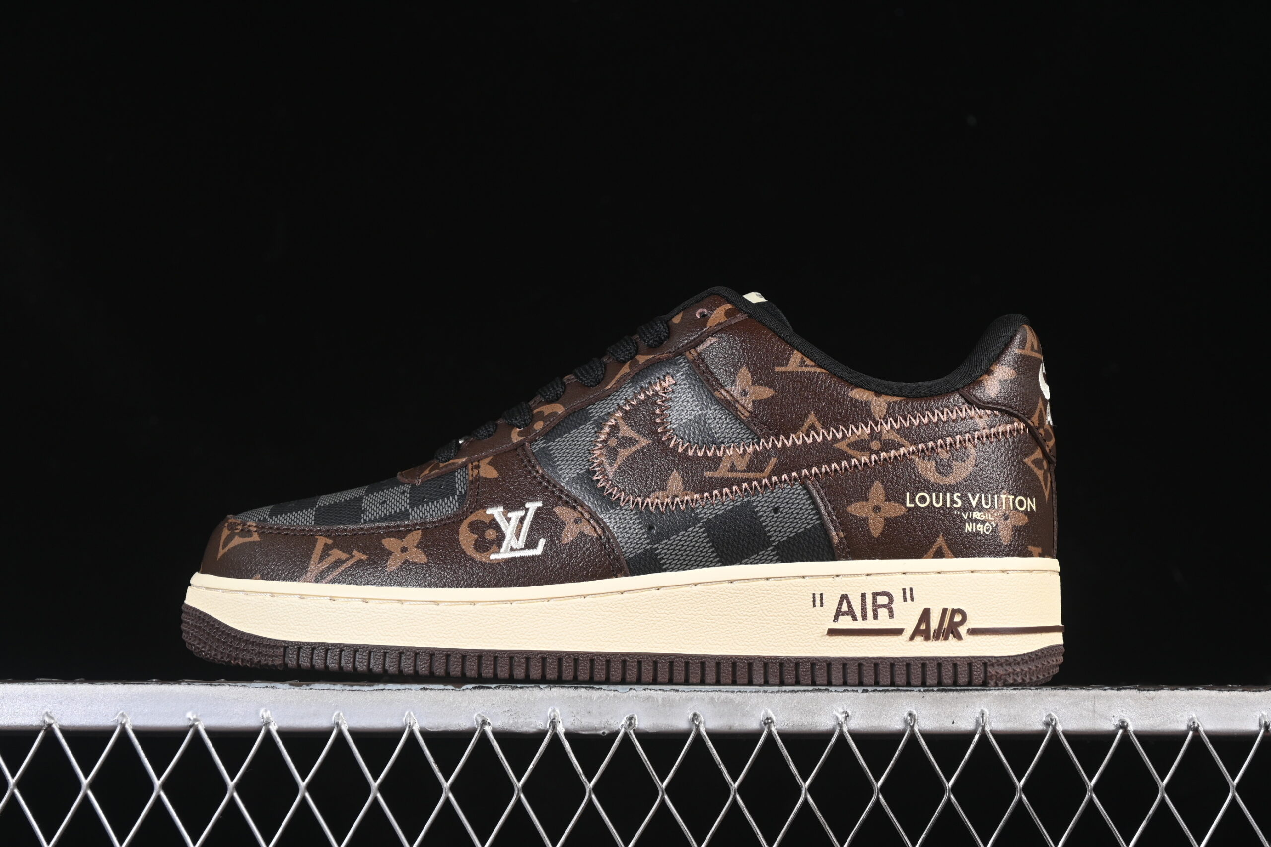 Nike Air Force 1'07 Low LV Collaboration Grey Air Force 1 Low Top Casual Skate Shoes SC0601-563
