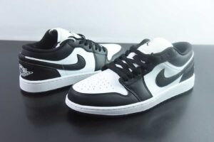 HLE23332035 Nike Air Jordan 1 OG Non Slip Wear Resistant Low Top Retro Basketball Shoes Black White DC0774-101