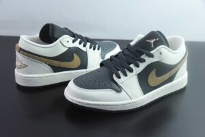 HLE23332035 Nike Air Jordan 1 OG Non Slip Wear Resistant Low Top Retro Basketball Shoes Black IH0649-021
