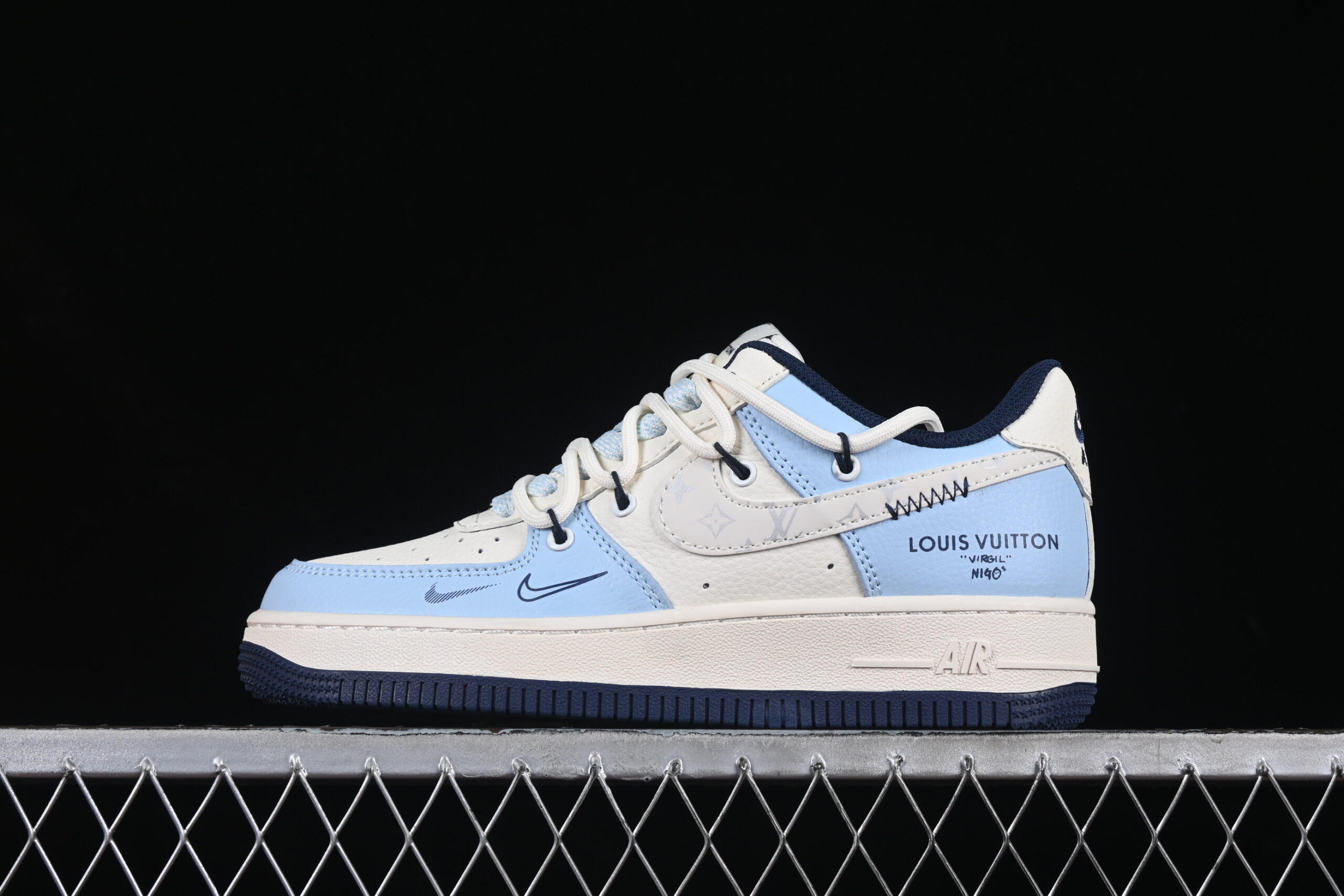 Nike Air Force 1'07 Low LV Collaboration Blue Air Force 1 Low Top Casual Skate Shoes DM6868-058