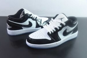 HLE23332035 Nike Air Jordan 1 OG Low Top Retro Basketball Shoes Black White DV1309-100