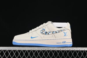 Nike Air Force 1'07 Low LV Collaboration White Blue Air Force 1 Low Top Casual Skate Shoes LW9279-017