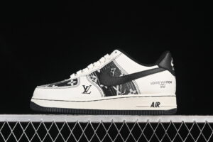 Nike Air Force 1'07 Low LV Collaboration White Black Air Force 1 Low Top Casual Skate Shoes BZ6808-103