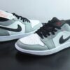 HLE23332035 Nike Air Jordan 1 OG Non Slip Wear Resistant Low Top Retro Basketball Shoes Grey 553558-030