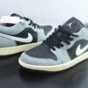 HLE23332035 Nike Air Jordan 1 Low Top Retro Basketball Shoes Black Grey HQ2010 012