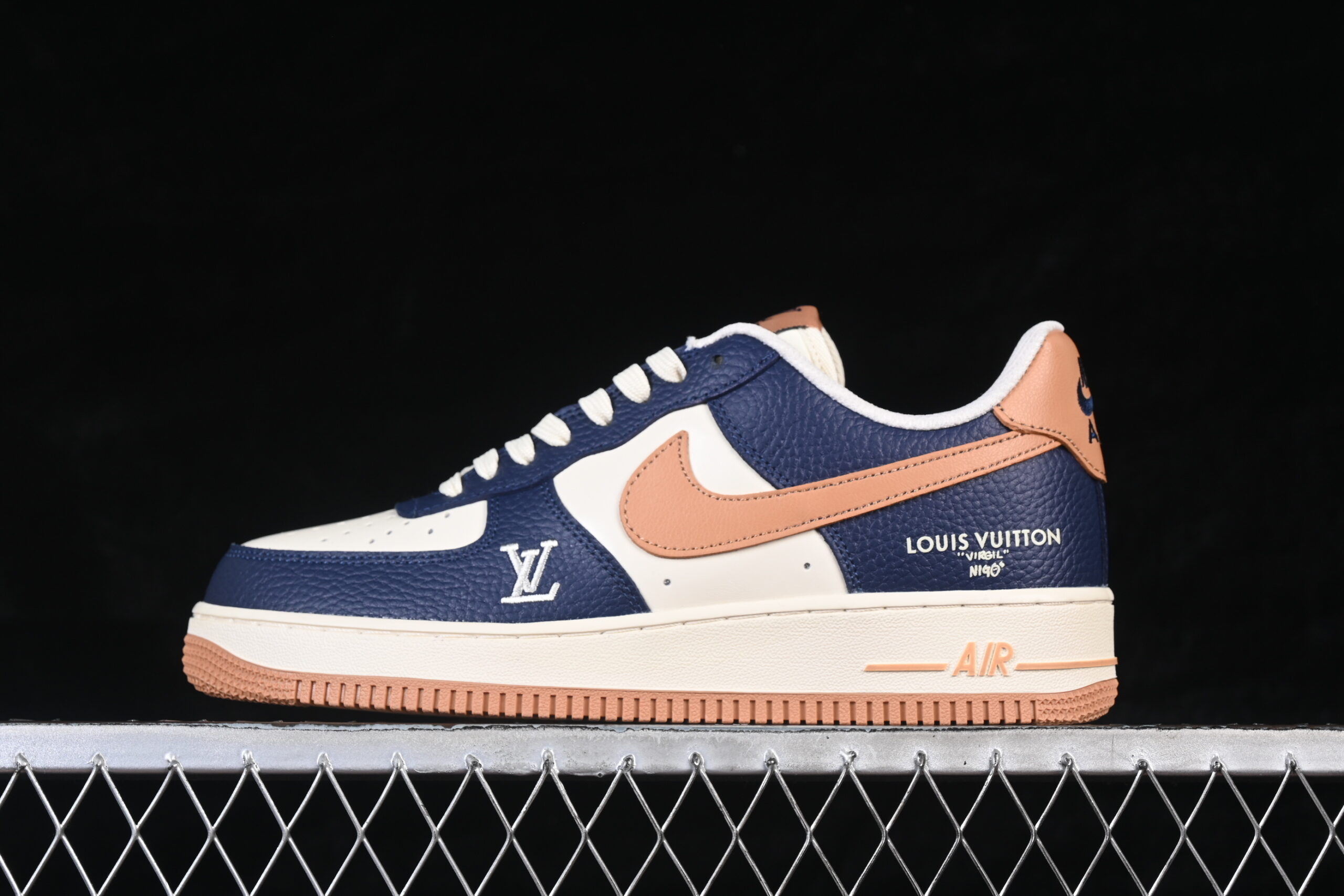 Nike Air Force 1'07 Low LV Collaboration Blue Brown Air Force 1 Low Top Casual Skate Shoes NH0601-585