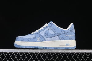 Nike Air Force 1'07 Low LV Collaboration Blue Air Force 1 Low Top Casual Skate Shoes YF9511-823