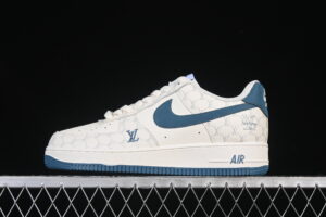 Nike Air Force 1'07 Low LV Collaboration Blue Air Force 1 Low Top Casual Skate Shoes BZ6880-105