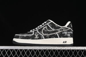 Nike Air Force 1'07 Low LV Collaboration Black Air Force 1 Low Top Casual Skate Shoes SC9207-531
