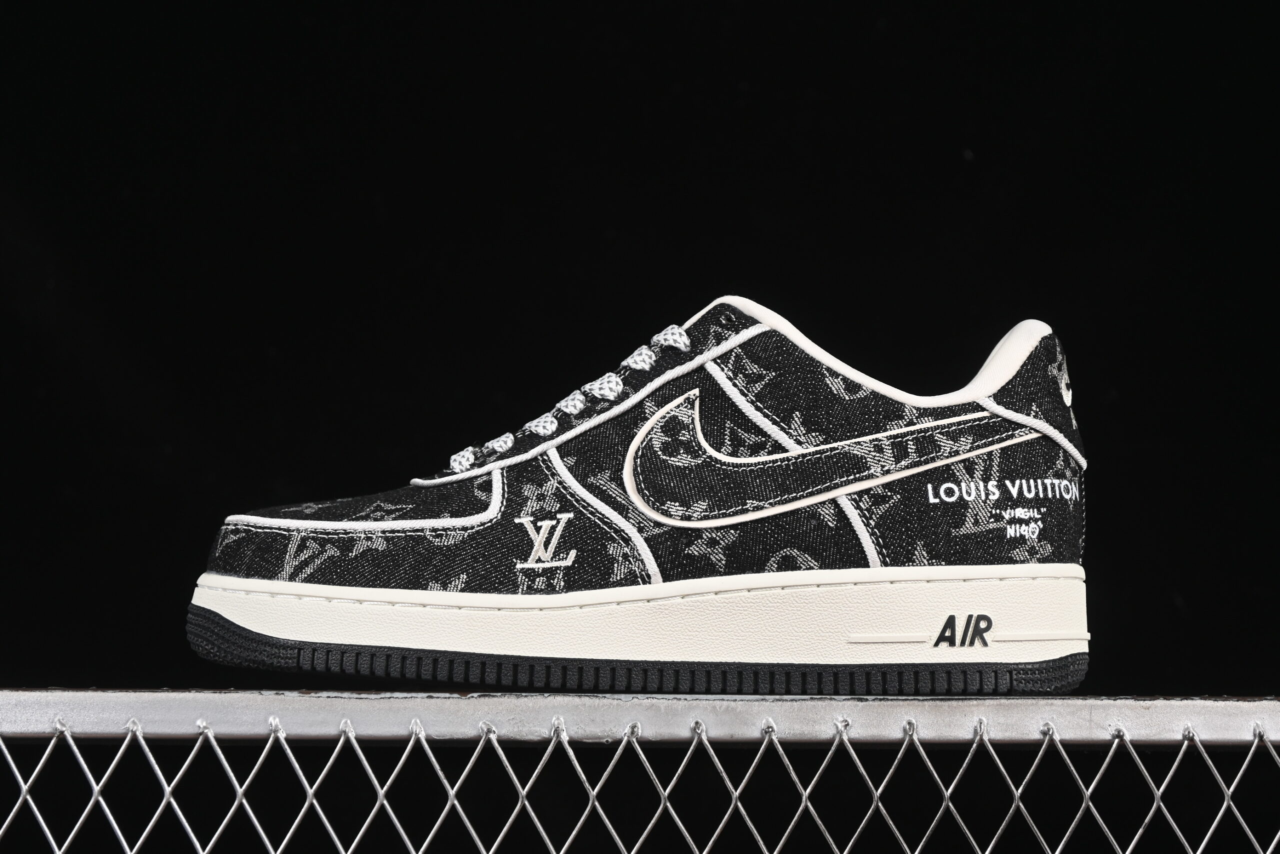 Nike Air Force 1'07 Low LV Collaboration Black Air Force 1 Low Top Casual Skate Shoes SC9207-531