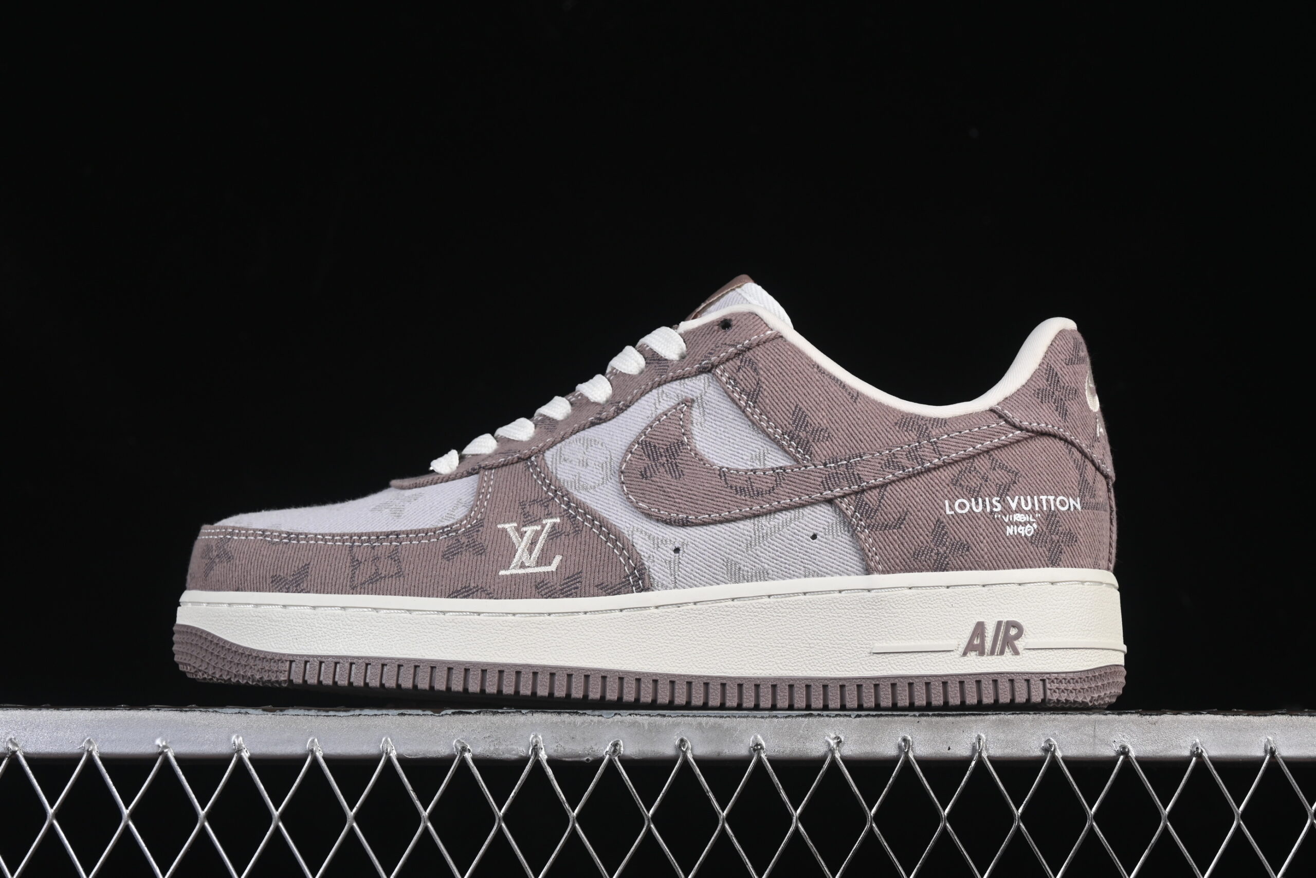 Nike Air Force 1'07 Low LV Collaboration Grey Air Force 1 Low Top Casual Skate Shoes YF9511-821