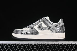 Nike Air Force 1'07 Low LV Collaboration Grey Air Force 1 Low Top Casual Skate Shoes DF0188-077