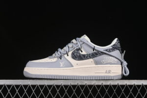 Nike Air Force 1'07 Low LV Collaboration Grey Blue Air Force 1 Low Top Casual Skate Shoes DM6868-099