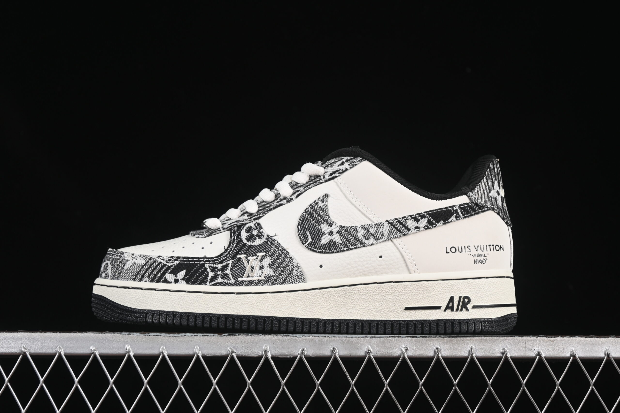 Nike Air Force 1'07 Low LV Collaboration Grey Black Air Force 1 Low Top Casual Skate Shoes SC9207-539