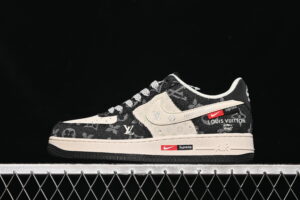 Nike Air Force 1'07 Low LV Collaboration Cream White Black Air Force 1 Low Top Casual Skate Shoes MZ9588-802