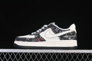 Nike Air Force 1'07 Low LV Collaboration Cream Black Air Force 1 Low Top Casual Skate Shoes MZ9588-815