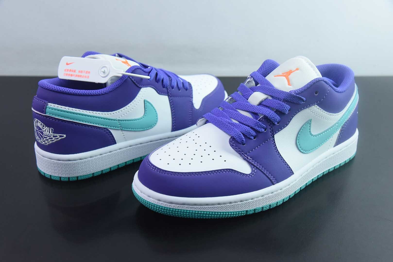 JLM15933937 Air Jordan 1 Low Top White Purple HJ9013-550