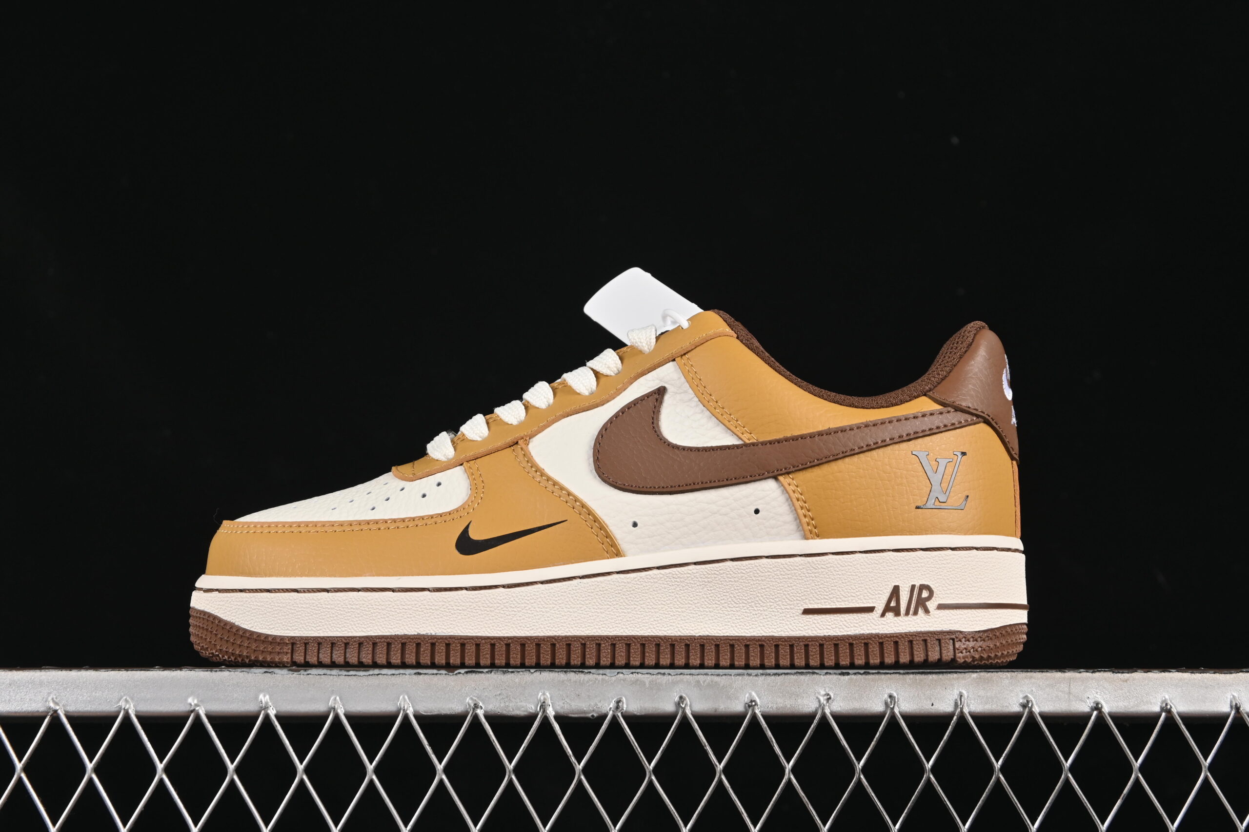 Nike Air Force 1'07 Low LV Collaboration Brown Yellow Air Force 1 Low Top Casual Skate Shoes LW9279-014