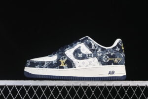 Nike Air Force 1'07 Low LV Collaboration White Blue Air Force 1 Low Top Casual Skate Shoes YF9511-820