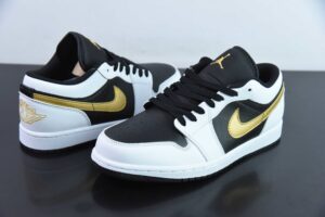KAJS25983133 Nike Air Jordan 1 Jordan 1 Black White Low Top Culture Basketball Shoes 553558-172