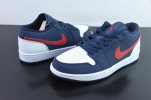 KAJS63243136 Nike Air Jordan 1 Jordan 1 Blue Red Low Top Culture Casual Sports Skate Shoes CZ8454-400