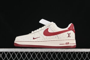 Nike Air Force 1'07 Low LV Collaboration White Red Air Force 1 Low Top Casual Skate Shoes LW9279-015