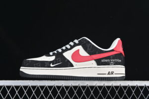 Nike Air Force 1'07 Low LV Collaboration White Red Black Air Force 1 Low Top Casual Skate Shoes ZD1988-002
