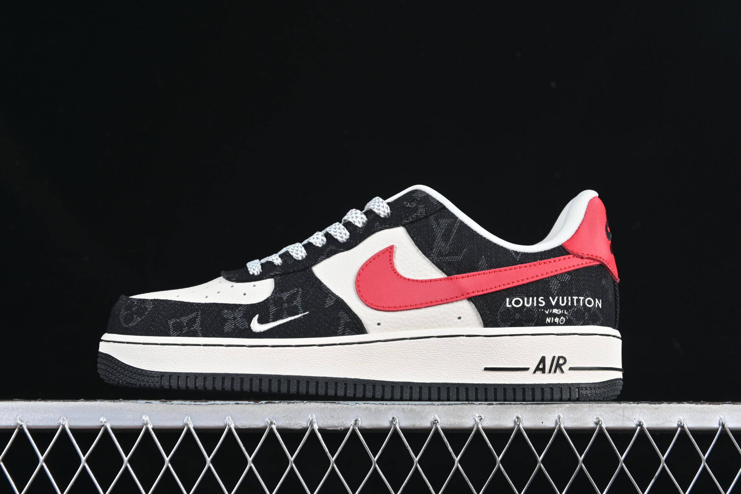 Nike Air Force 1'07 Low LV Collaboration White Red Black Air Force 1 Low Top Casual Skate Shoes ZD1988-002