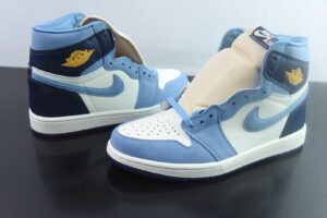 KDK63080439 High OG High Top Blue White Air Jordan 1 Blue Jordan Basketball Shoes Series FD2596-400