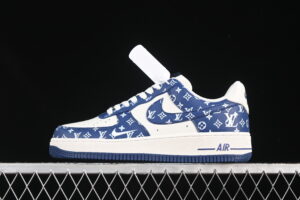 Nike Air Force 1'07 Low LV Collaboration White Blue White Air Force 1 Low Top Casual Skate Shoes LW9279-008