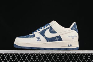 Nike Air Force 1'07 Low LV Collaboration White Blue Air Force 1 Low Top Casual Skate Shoes SC9207-536